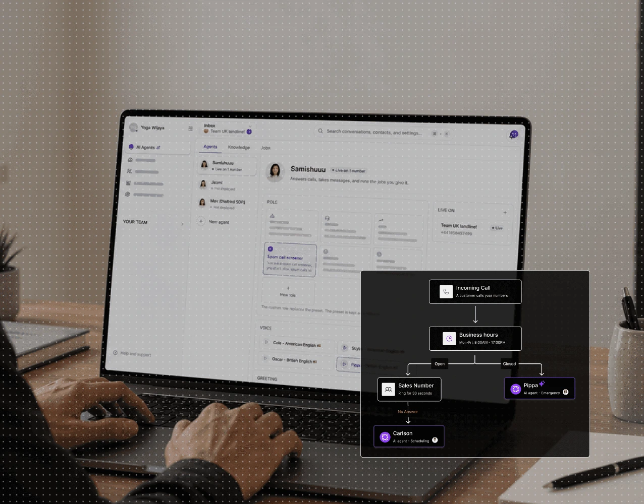 Dialbird AI handling routine calls, following business rules, and routing customers to the right franchise location or team.