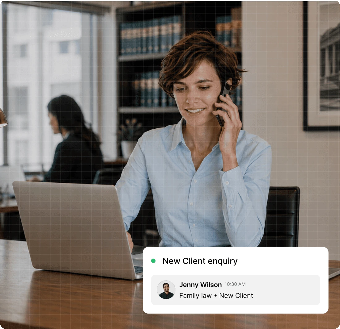 Dialbird helping a law firm manage client calls, follow-ups, and conversations from one shared workspace.