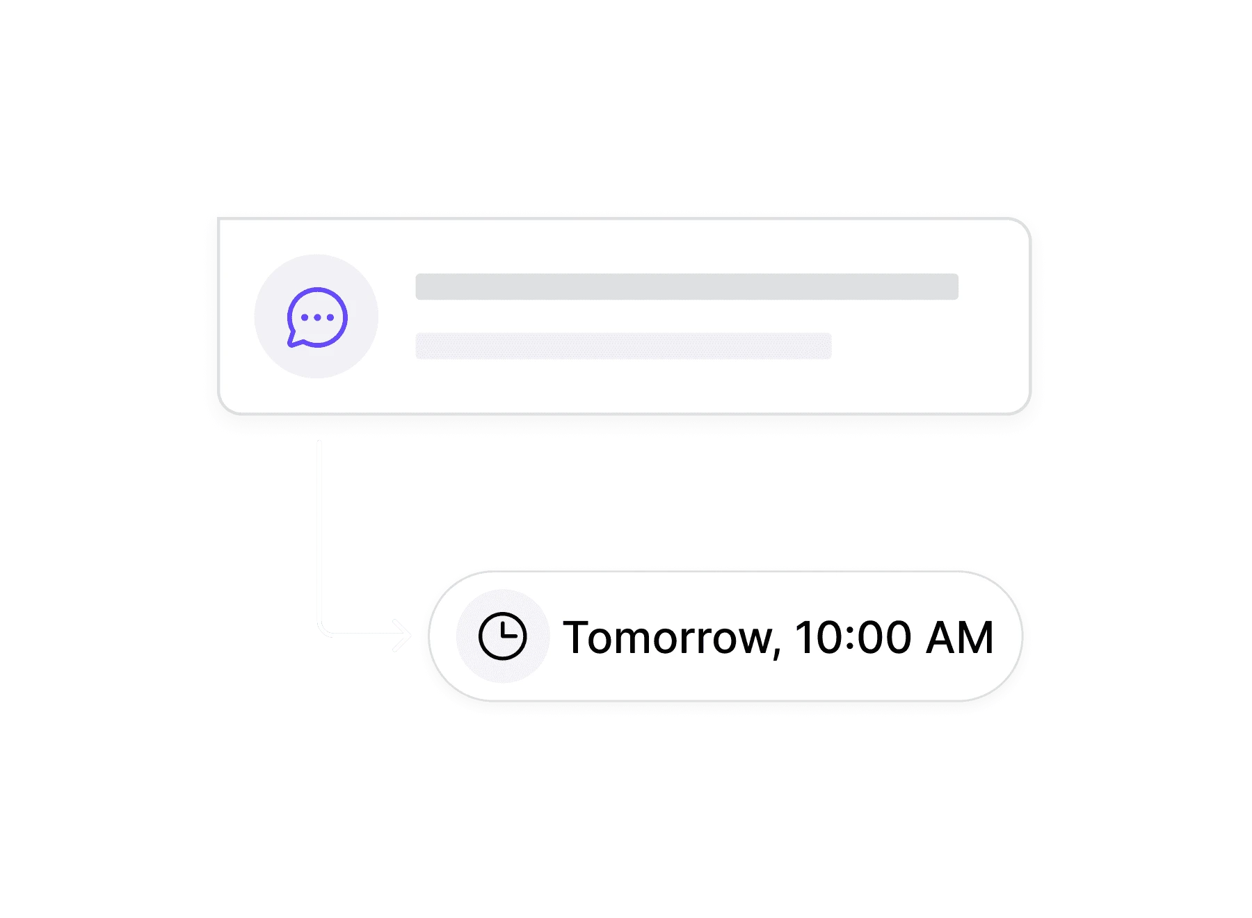 Dialbird scheduling an SMS message to be sent automatically at a selected date and time.